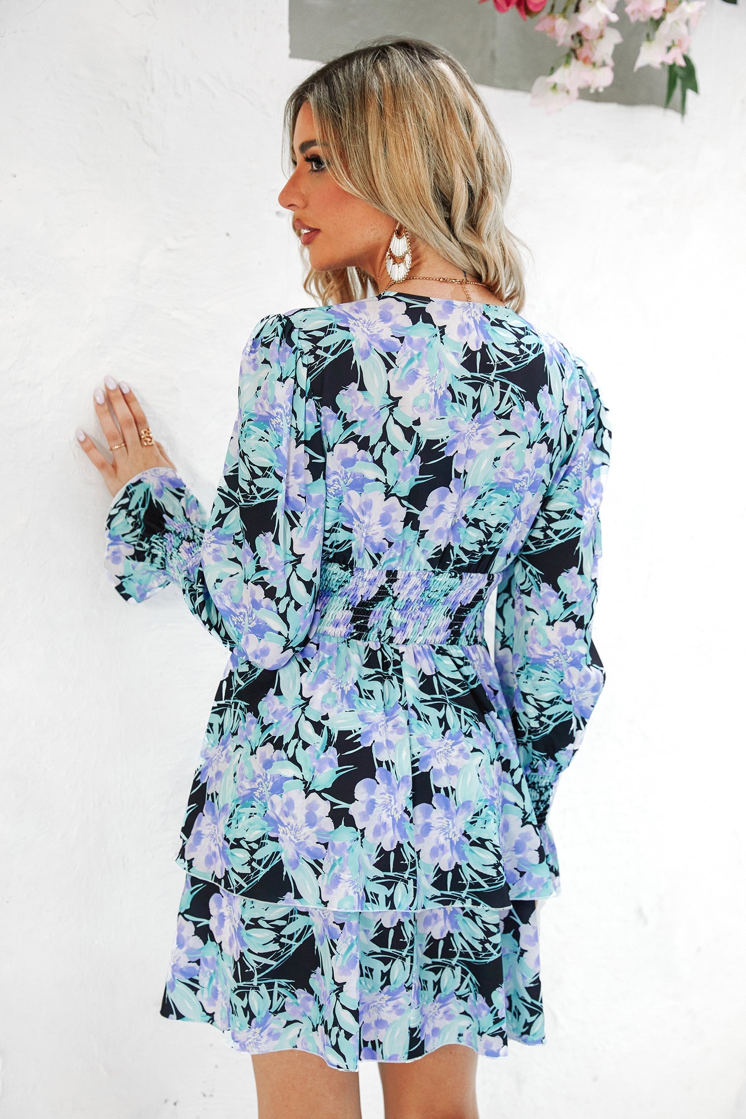 Robe Fleurie Froncee Legere Ete